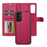 For Samsung Galaxy A14 4G / A14 5G LC.IMEEKE L2 Series Detachable Magsafe PU Phone Case with Lanyard(Red)
