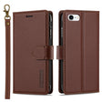 For iPhone 7 / 8 / SE 2020 2022 LC.IMEEKE L2 Series Detachable Magsafe PU Phone Case with Lanyard(Brown) - iPhone SE 2022 / 2020 / 8 / 7 Cases by LC.IMEEKE | Online Shopping South Africa | PMC TechLife | Buy Now Pay Later Mobicred