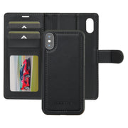 For iPhone XS Max LC.IMEEKE L2 Series Detachable Magsafe PU Phone Case with Lanyard(Black)