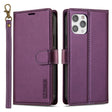 For iPhone 12 Pro Max LC.IMEEKE L2 Series Detachable Magsafe PU Phone Case with Lanyard(Purple) - iPhone 12 Pro Max Cases by LC.IMEEKE | Online Shopping South Africa | PMC TechLife | Buy Now Pay Later Mobicred