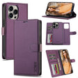 For iPhone 13 Pro Max LC.IMEEKE L2 Series Detachable Magsafe PU Phone Case with Lanyard(Purple) - iPhone 13 Pro Max Cases by LC.IMEEKE | Online Shopping South Africa | PMC TechLife | Buy Now Pay Later Mobicred