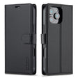 For iPhone 16 Pro LC.IMEEKE L2 Series Detachable Magsafe PU Phone Case with Lanyard(Black) - iPhone 16 Pro Cases by LC.IMEEKE | Online Shopping South Africa | PMC TechLife | Buy Now Pay Later Mobicred