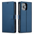 For iPhone 16 Pro LC.IMEEKE L2 Series Detachable Magsafe PU Phone Case with Lanyard(Blue) - iPhone 16 Pro Cases by LC.IMEEKE | Online Shopping South Africa | PMC TechLife | Buy Now Pay Later Mobicred