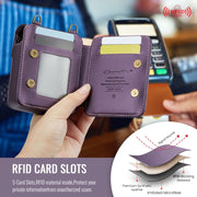 For Samsung Z Flip Series CaseMe Me50 Mini Lanyard Universal Bag(Purple)