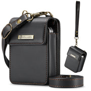 For Samsung Z Flip Series CaseMe Me50 Mini Lanyard Universal Bag(Black)
