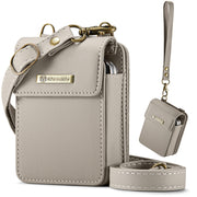 For Samsung Z Flip Series CaseMe Me50 Mini Lanyard Universal Bag(Khaki)