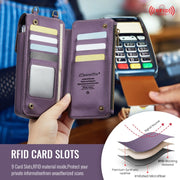 For Samsung Z Fold Series CaseMe Me50 Mini Lanyard Universal Bag(Purple)