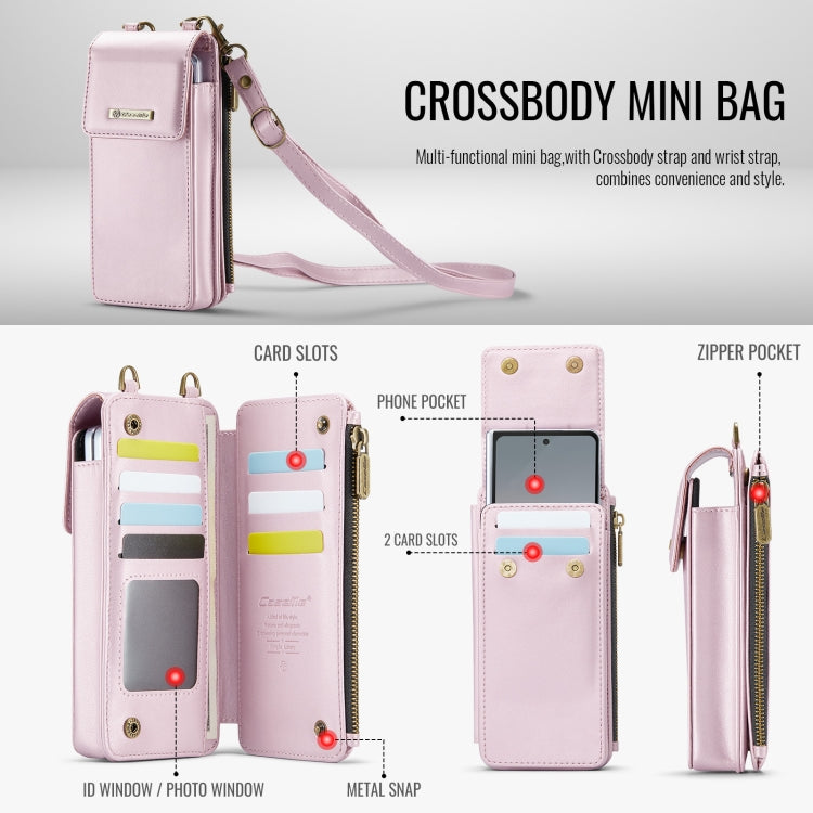 For Samsung Z Fold Series CaseMe Me50 Mini Lanyard Universal Bag(Pink) - free shipping - PMC Jewellery - Order now!