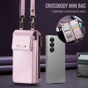 For Samsung Z Fold Series CaseMe Me50 Mini Lanyard Universal Bag(Pink)