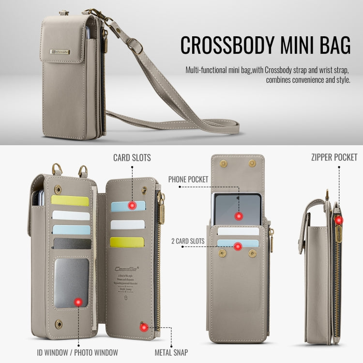 For Samsung Z Fold Series CaseMe Me50 Mini Lanyard Universal Bag(Khaki) - free shipping - PMC Jewellery - Order now!