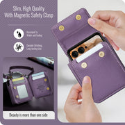 For Motorola Razr Series CaseMe Me50 Mini Lanyard Universal Bag(Purple)