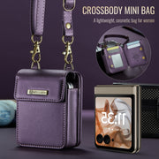 For Motorola Razr Series CaseMe Me50 Mini Lanyard Universal Bag(Purple)