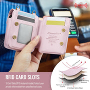 For Motorola Razr Series CaseMe Me50 Mini Lanyard Universal Bag(Pink)