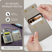 For Motorola Razr Series CaseMe Me50 Mini Lanyard Universal Bag(Khaki)