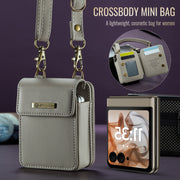 For Motorola Razr Series CaseMe Me50 Mini Lanyard Universal Bag(Khaki)