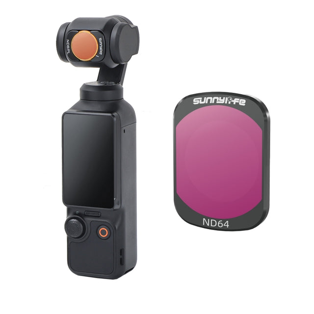 For DJI Osmo Pocket 3 Sunnylife Camera Lens Magnetic Metal Filter, No Impact On Gimbal Reset, Filter:ND64