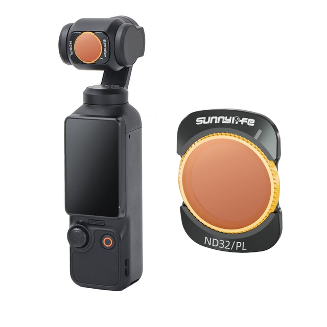 For DJI Osmo Pocket 3 Sunnylife Camera Lens Magnetic Metal Filter, No Impact On Gimbal Reset, Filter:ND32PL