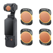 For DJI Osmo Pocket 3 Sunnylife Camera Lens Magnetic Metal Filter, No Impact On Gimbal Reset, Filter:4 in 1 ND8-64PL