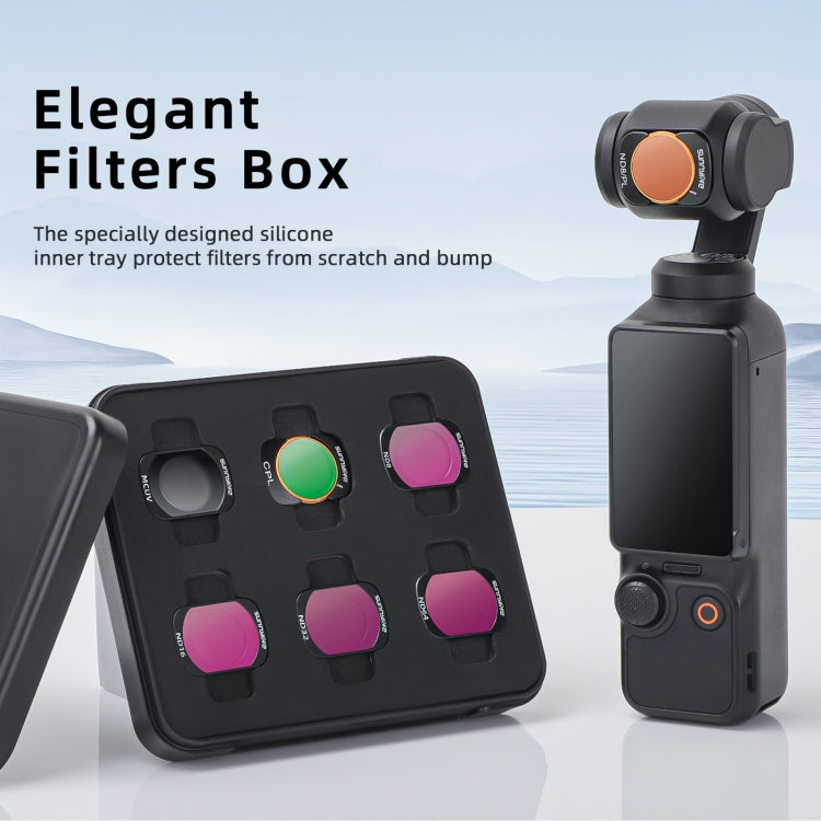 For DJI Osmo Pocket 3 Sunnylife Camera Lens Magnetic Metal Filter, No Impact On Gimbal Reset, Filter:ND8PL