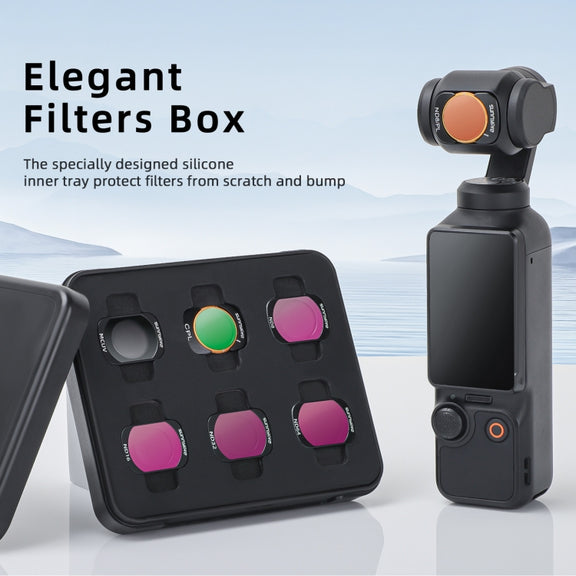 For DJI Osmo Pocket 3 Sunnylife Camera Lens Magnetic Metal Filter, No Impact On Gimbal Reset, Filter:ND16PL