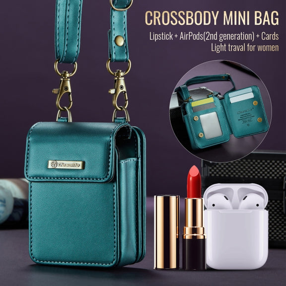 CaseMe Me50 Mini Universal Bag for Apple and Samsung Headphones + Lipstick(Green)