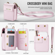CaseMe Me50 Mini Universal Bag for Apple and Samsung Headphones + Lipstick(Pink)