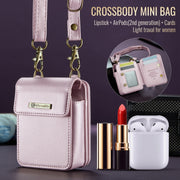 CaseMe Me50 Mini Universal Bag for Apple and Samsung Headphones + Lipstick(Pink)