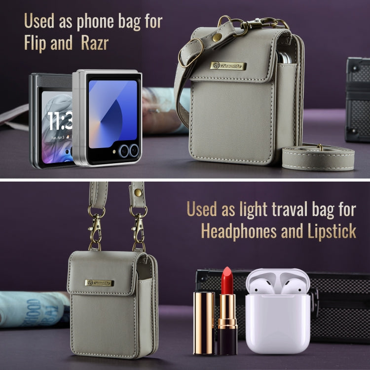 CaseMe Me50 Mini Universal Bag for Apple and Samsung Headphones + Lipstick(Khaki)