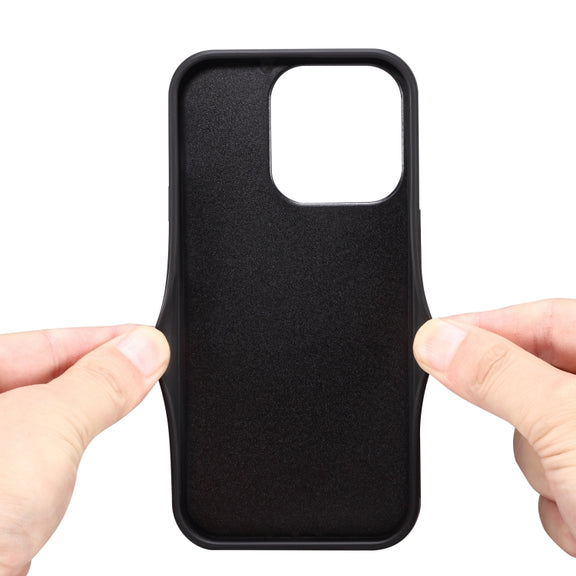 For iPhone 16 Plus Denior D06 PU Back Cover Card Slot Holder Phone Case(Brown)
