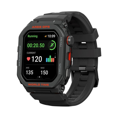 Zeblaze Ares GPS Rugged GPS Smart Watch, Support Heart Rate / Pulse Ox Blood Oxygen(Lava Black) - free shipping - PMC Jewellery - Order now!