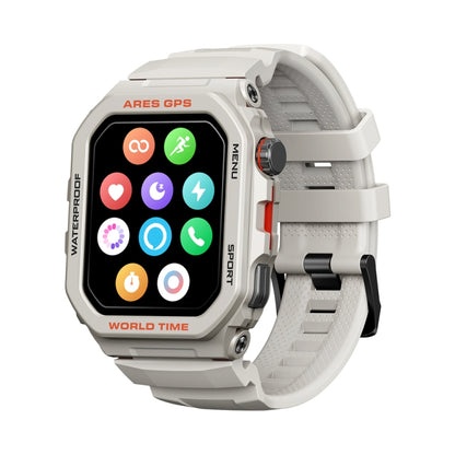 Zeblaze Ares GPS Rugged GPS Smart Watch, Support Heart Rate / Pulse Ox Blood Oxygen(Moon White) - free shipping - PMC Jewellery - Order now!