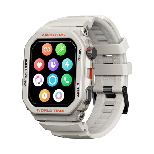 Zeblaze Ares GPS Rugged GPS Smart Watch, Support Heart Rate / Pulse Ox Blood Oxygen(Moon White) - free shipping - PMC Jewellery - Order now!