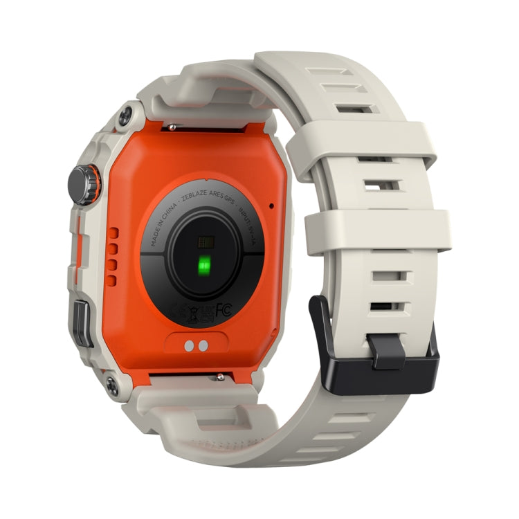 Zeblaze Ares GPS Rugged GPS Smart Watch, Support Heart Rate / Pulse Ox Blood Oxygen(Moon White) - free shipping - PMC Jewellery - Order now!