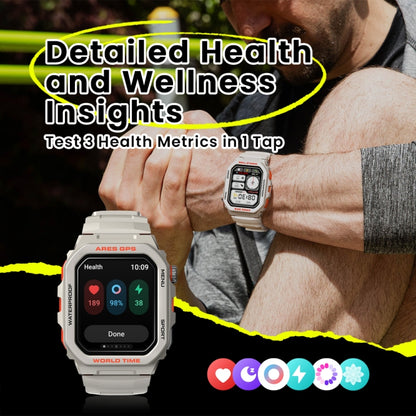 Zeblaze Ares GPS Rugged GPS Smart Watch, Support Heart Rate / Pulse Ox Blood Oxygen(Lava Black) - free shipping - PMC Jewellery - Order now!