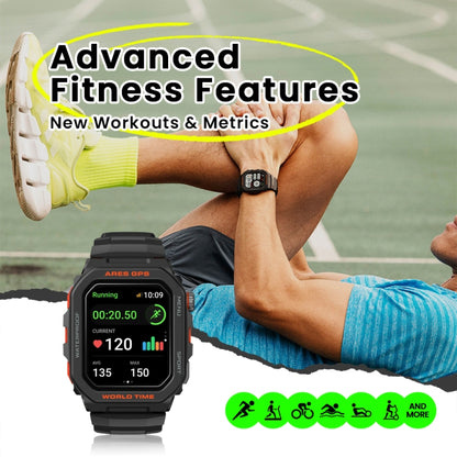 Zeblaze Ares GPS Rugged GPS Smart Watch, Support Heart Rate / Pulse Ox Blood Oxygen(Moon White) - free shipping - PMC Jewellery - Order now!