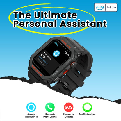Zeblaze Ares GPS Rugged GPS Smart Watch, Support Heart Rate / Pulse Ox Blood Oxygen(Lava Black) - free shipping - PMC Jewellery - Order now!