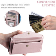 For Samsung Galaxy S25 5G Wallet Multi-card Slot Leather Phone Case with Lanyard(Rose Gold)
