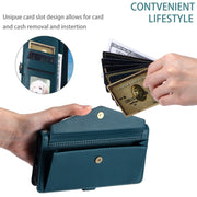 For Samsung Galaxy S25 Ultra 5G Wallet Multi-card Slot Leather Phone Case with Lanyard(Green)