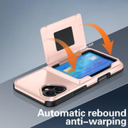 For iPhone 16 Plus Card Slot Holder Phone Case(Red)