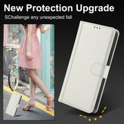 For Samsung Galaxy S25 Ultra 5G Skin Feel Pure Color Card Slots Leather Phone Case with Dual Lanyard(White)