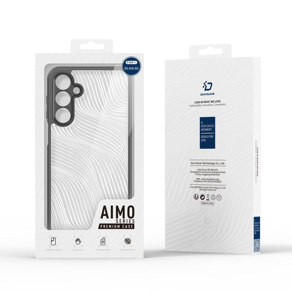 For Samsung Galaxy A16 5G DUX DUCIS Aimo Series TPU + PC Frosted Feel Phone Case(Black)