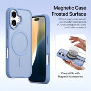 For iPhone 16 DUX DUCIS Lawa Series 2 in 1 Wallet Zipper Detachable MagSafe Phone Case with Lanyard(Light Blue)