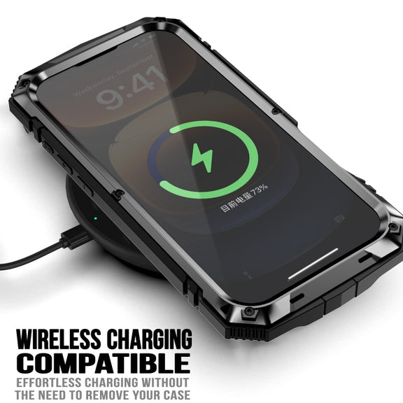 For iPhone 16 Pro R-JUST Life Water-resistant Dustproof Shockproof Phone Case(Black)