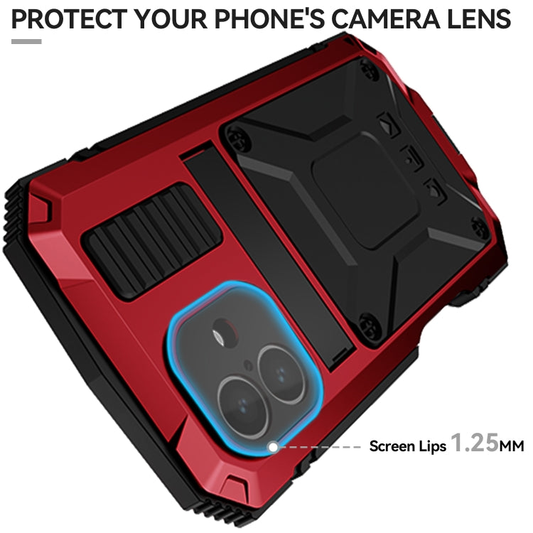For iPhone 16 R-JUST Life Water-resistant Dustproof Shockproof Phone Case(Red)