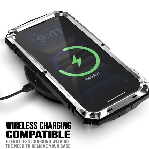 For iPhone 16 R-JUST Life Water-resistant Dustproof Shockproof Phone Case(Silver)