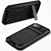 For iPhone 16e R-JUST Life Water-resistant Dustproof Shockproof Phone Case(Black)