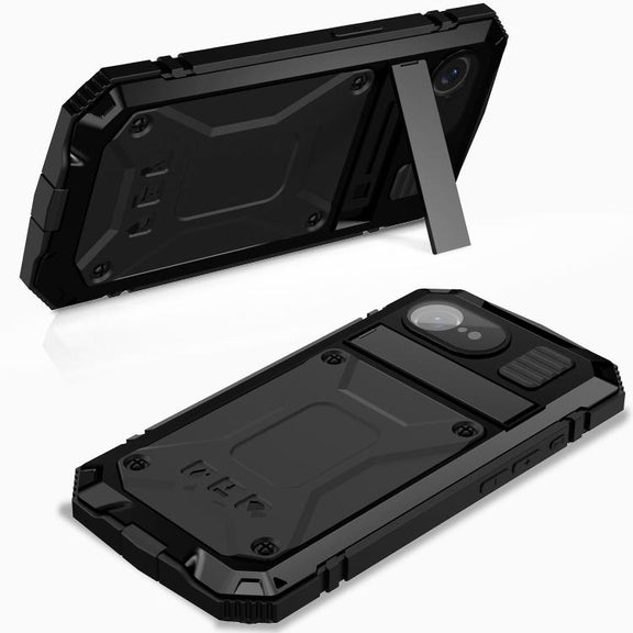 For iPhone 16e R-JUST Life Water-resistant Dustproof Shockproof Phone Case(Black)