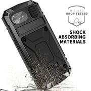 For iPhone 16e R-JUST Life Water-resistant Dustproof Shockproof Phone Case(Black)