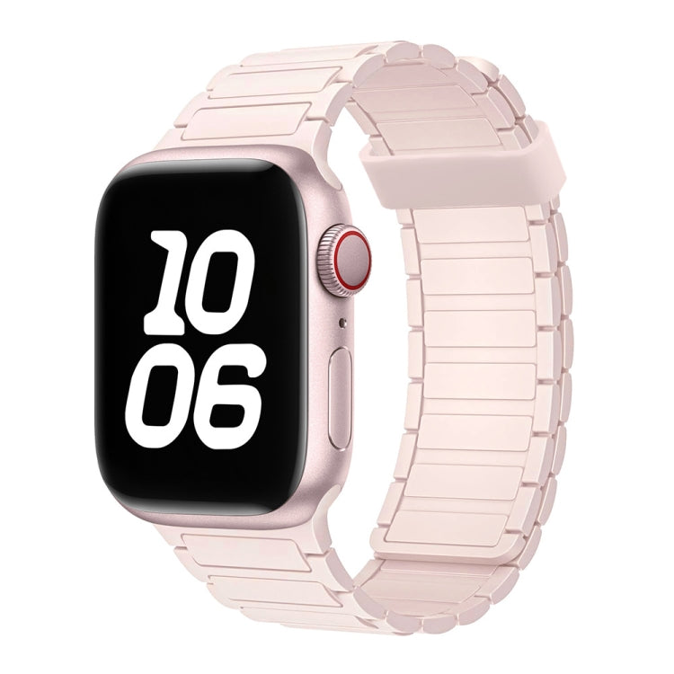 For Apple Watch Ultra 2 49mm Tri-beads Magnetic Hoop Silicone Watch Band(Bright Pink) - free shipping - PMc TechLife - Order now!