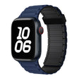 For Apple Watch SE 44mm Tri-beads Magnetic Hoop Silicone Watch Band(Dark Blue Black) - free shipping - PMc TechLife - Order now!